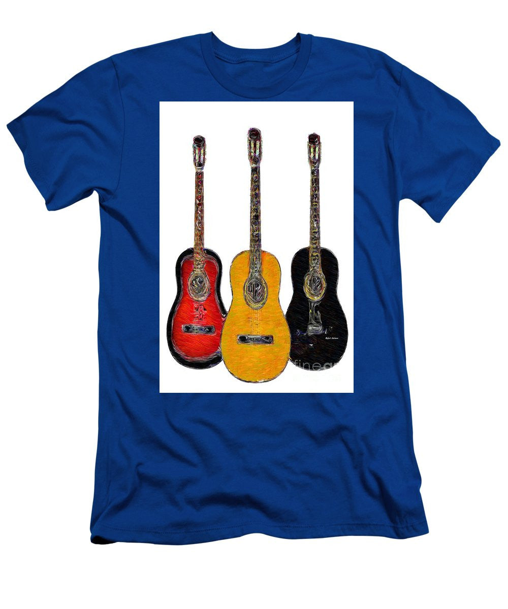 T-shirt pour homme (coupe ajustée) - Trio de guitares