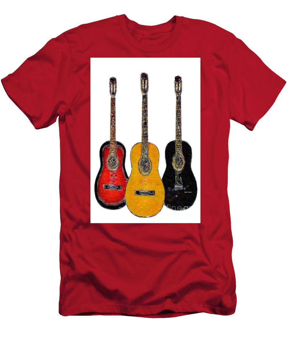 T-shirt pour homme (coupe ajustée) - Trio de guitares