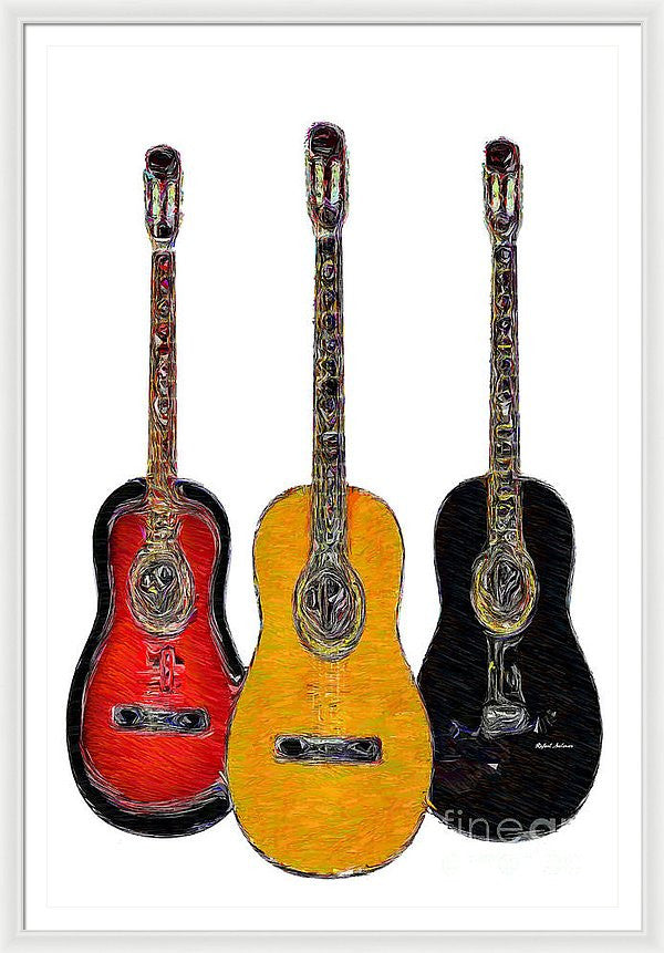 Framed Print - Guitar Trio