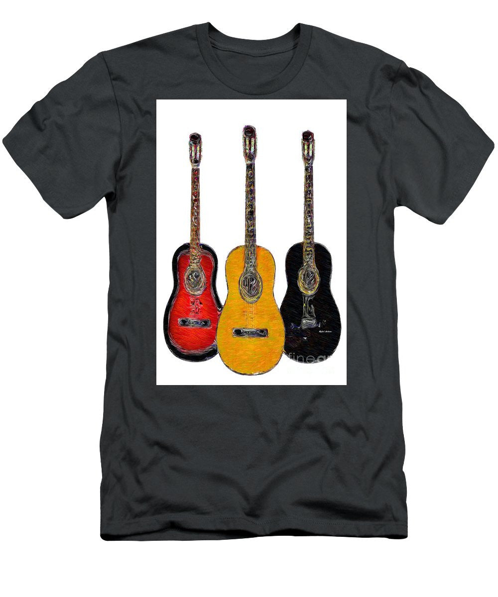 T-shirt pour homme (coupe ajustée) - Trio de guitares