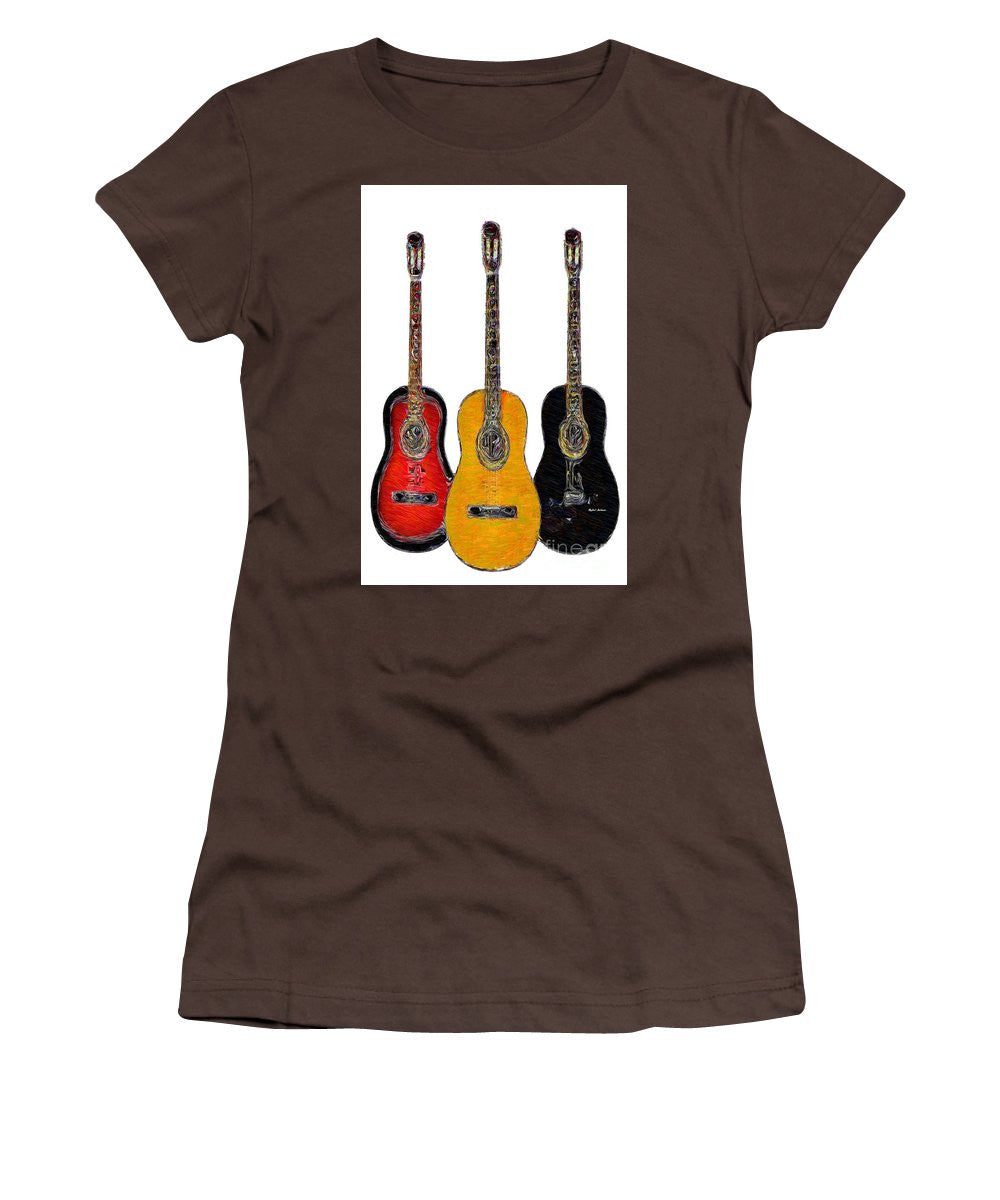 T-shirt pour femme (coupe junior) - Trio de guitares