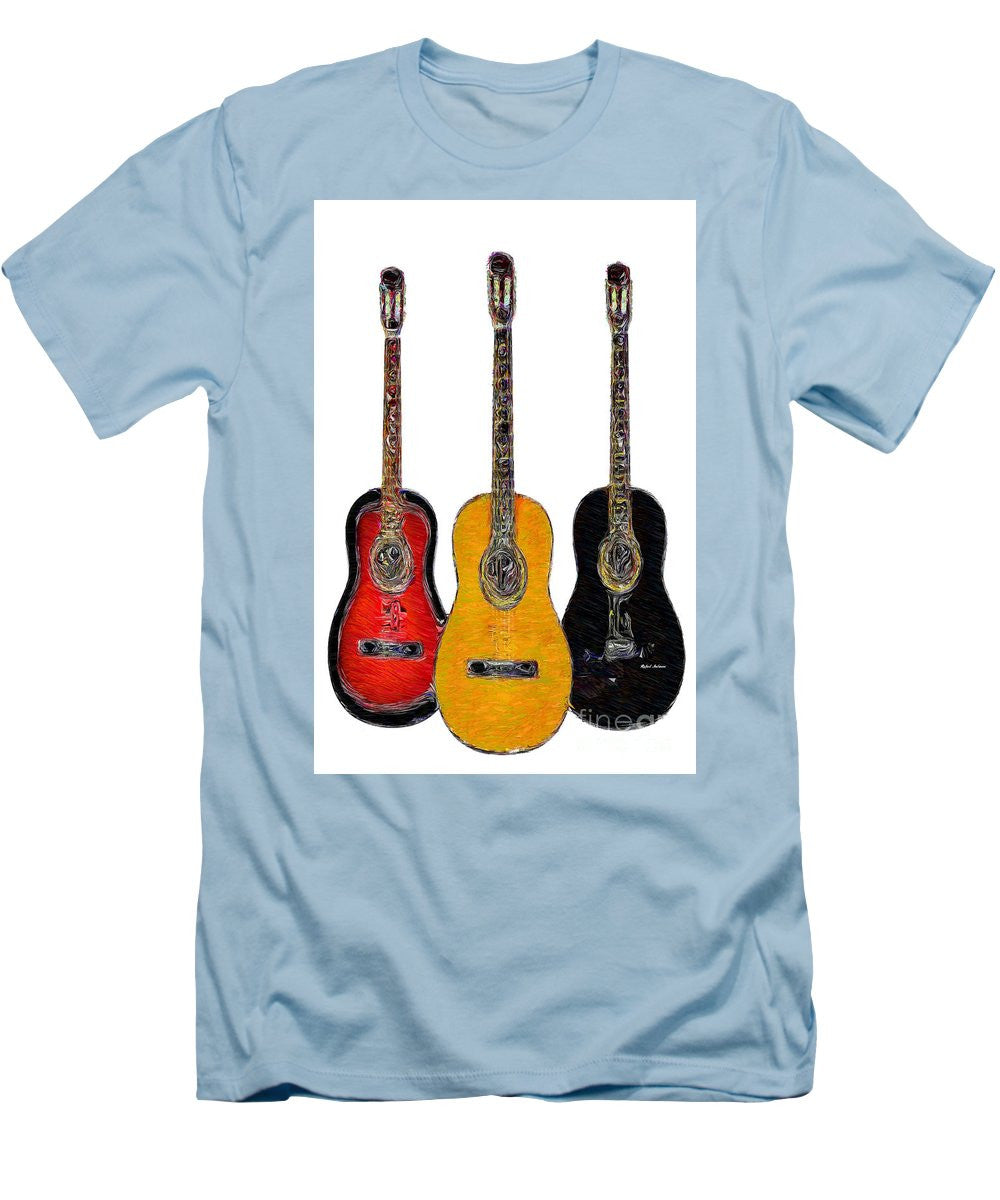 T-shirt pour homme (coupe ajustée) - Trio de guitares