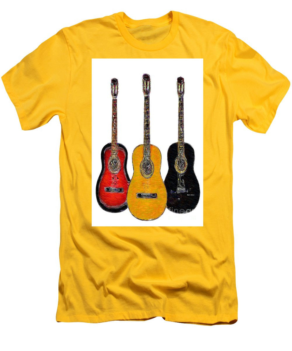 T-shirt pour homme (coupe ajustée) - Trio de guitares