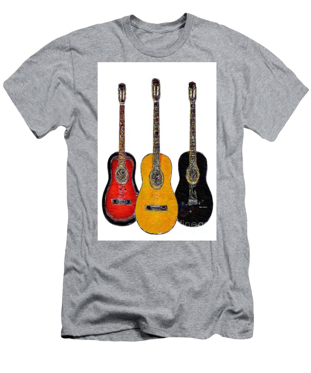 T-shirt pour homme (coupe ajustée) - Trio de guitares