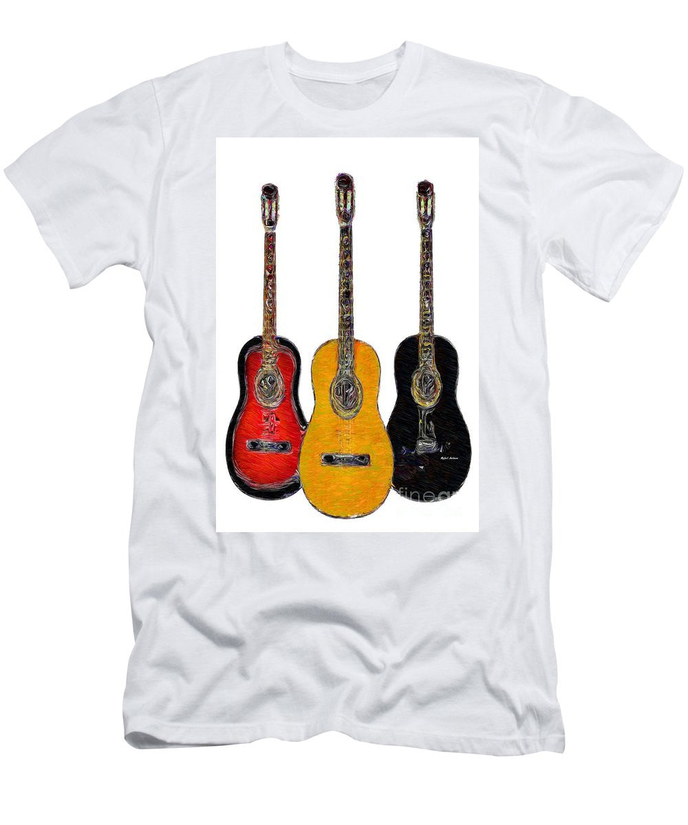 T-shirt pour homme (coupe ajustée) - Trio de guitares