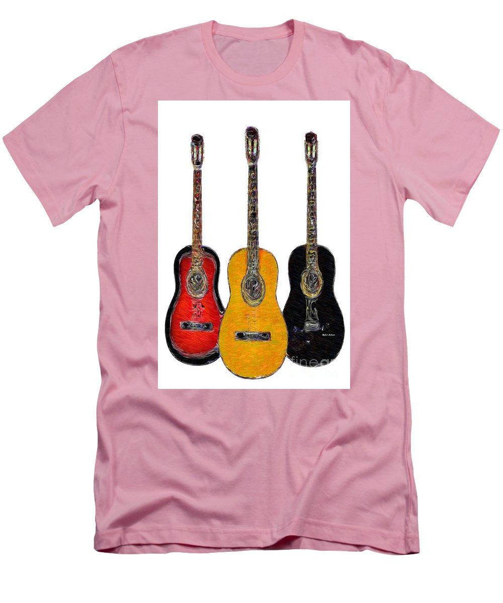 T-shirt pour homme (coupe ajustée) - Trio de guitares