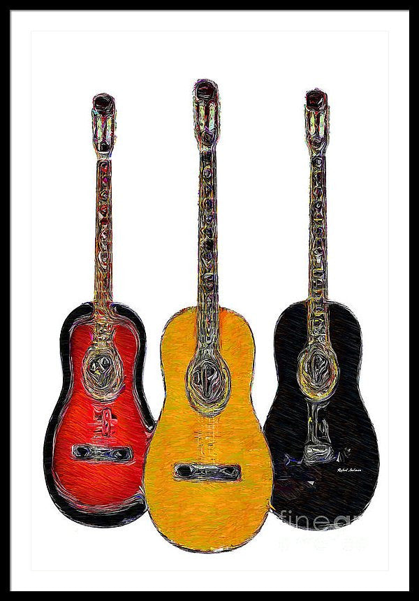 Framed Print - Guitar Trio