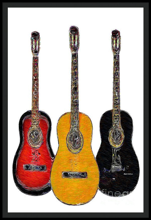 Framed Print - Guitar Trio