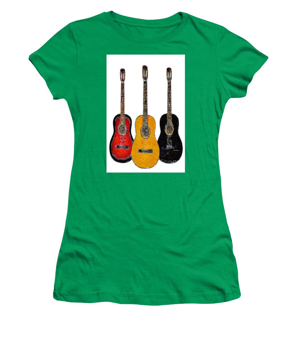 T-shirt pour femme (coupe junior) - Trio de guitares