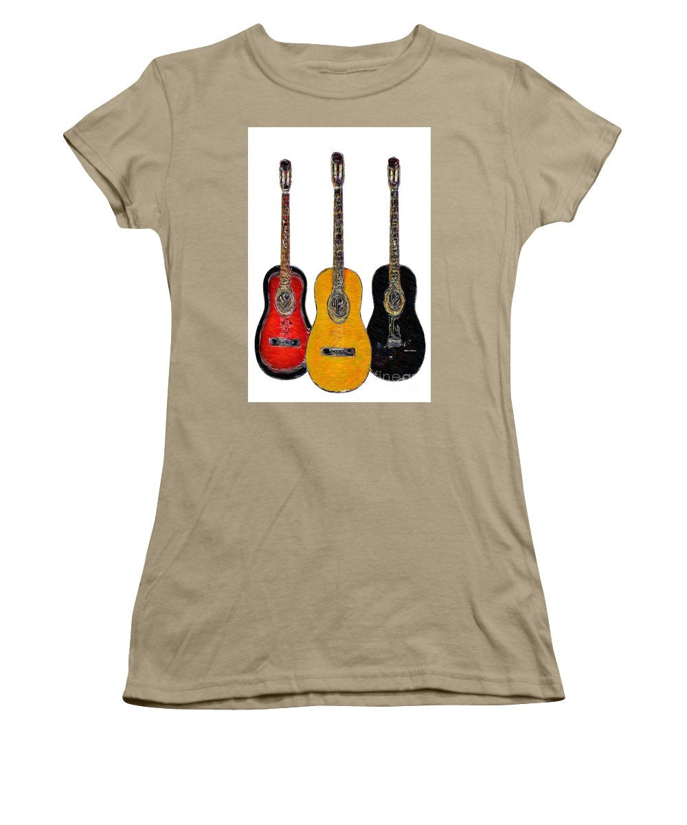 T-shirt pour femme (coupe junior) - Trio de guitares