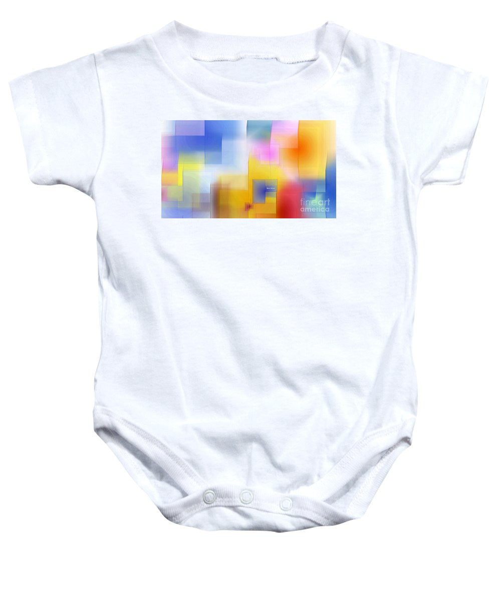 Baby Onesie - Happy Pattern