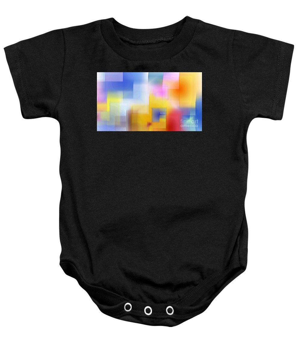 Baby Onesie - Happy Pattern