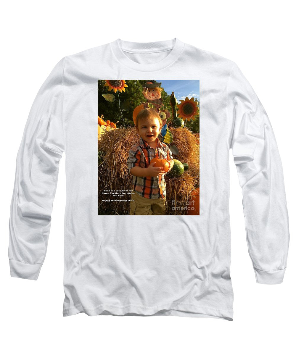 Long Sleeve T-Shirt - Happy Thanksgiving To All