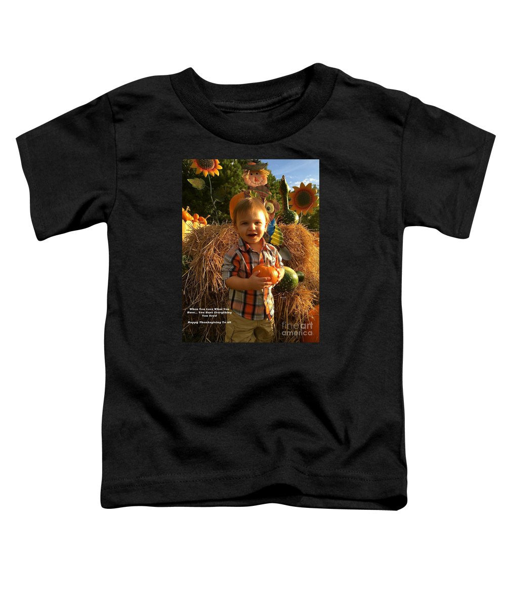 T-shirt pour tout-petits – Joyeux Thanksgiving à tous