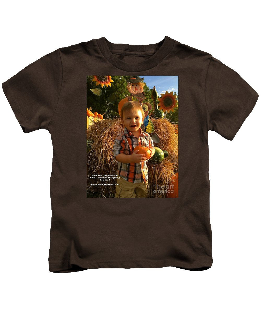 Kids T-Shirt - Happy Thanksgiving To All