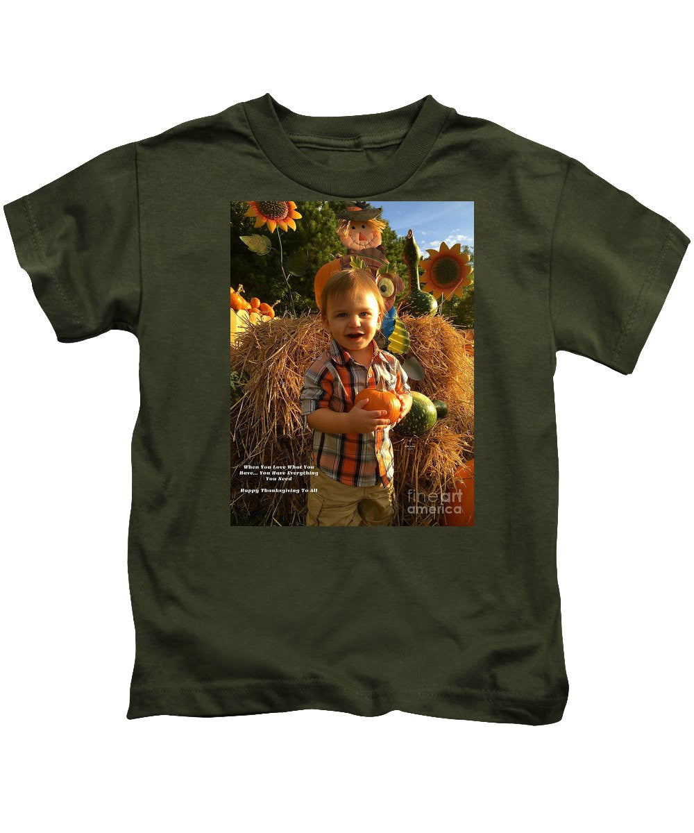 Kids T-Shirt - Happy Thanksgiving To All