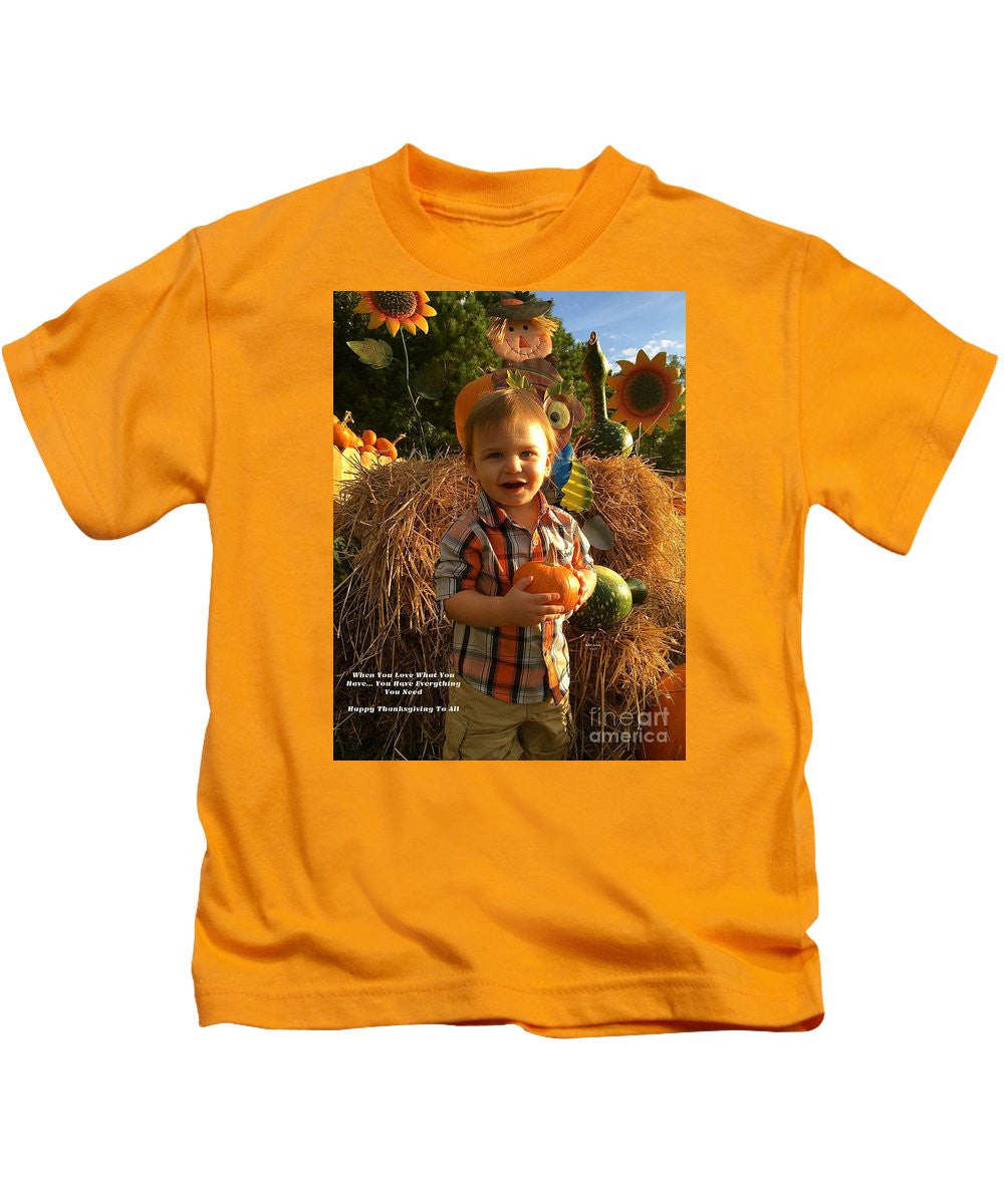 Kids T-Shirt - Happy Thanksgiving To All