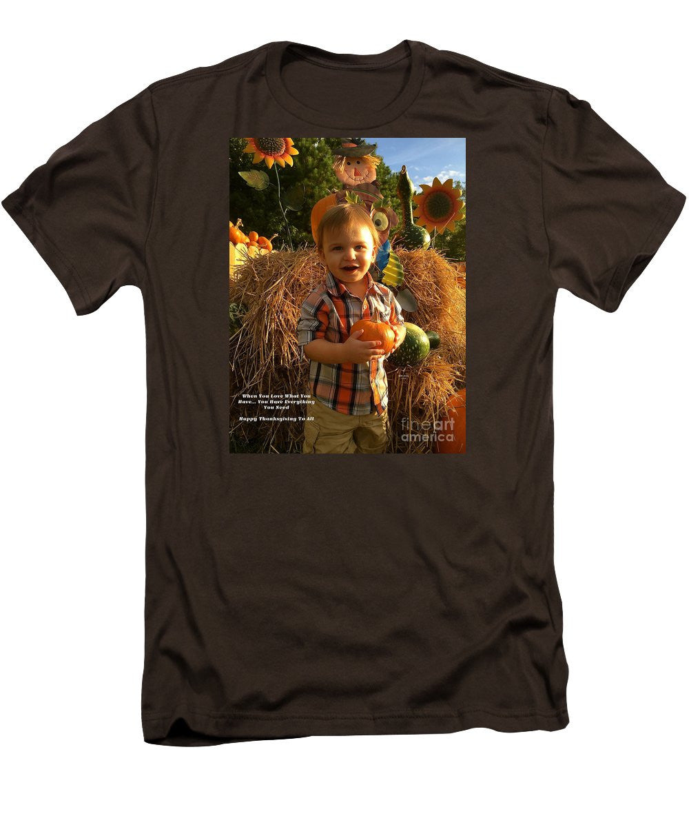 Men's T-Shirt (Slim Fit) - Happy Thanksgiving To All