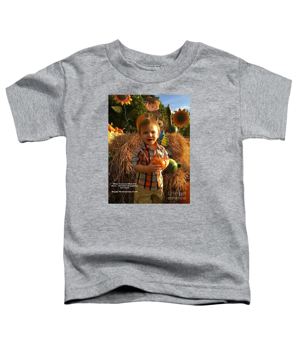 T-shirt pour tout-petits – Joyeux Thanksgiving à tous