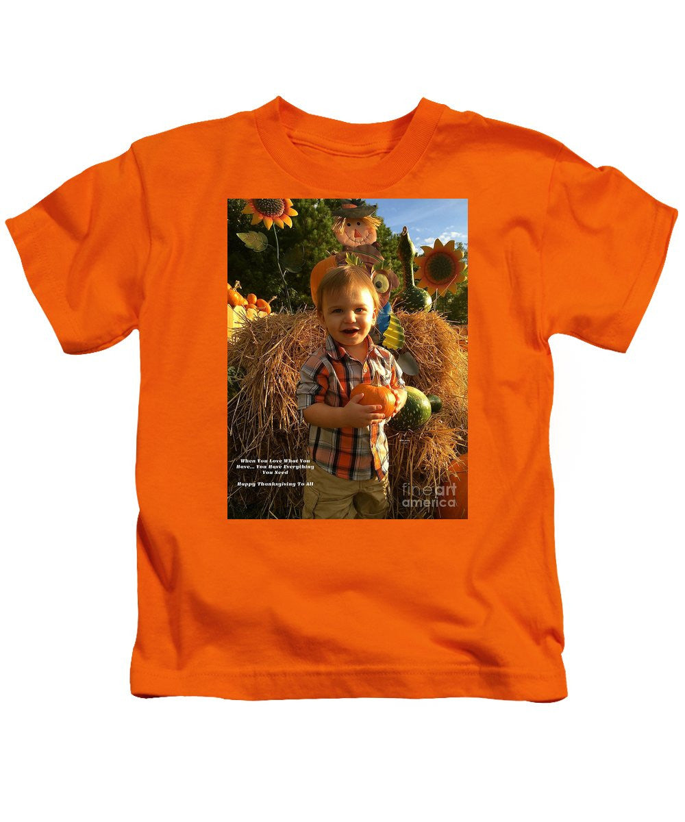 Kids T-Shirt - Happy Thanksgiving To All