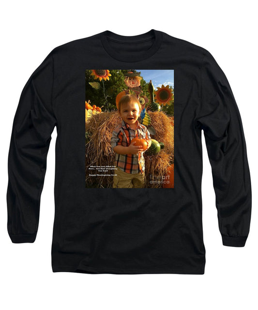 Long Sleeve T-Shirt - Happy Thanksgiving To All