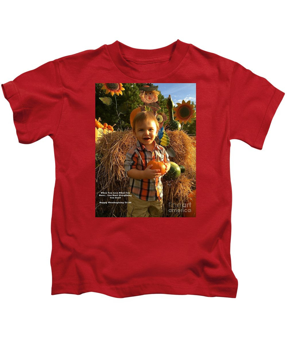 Kids T-Shirt - Happy Thanksgiving To All