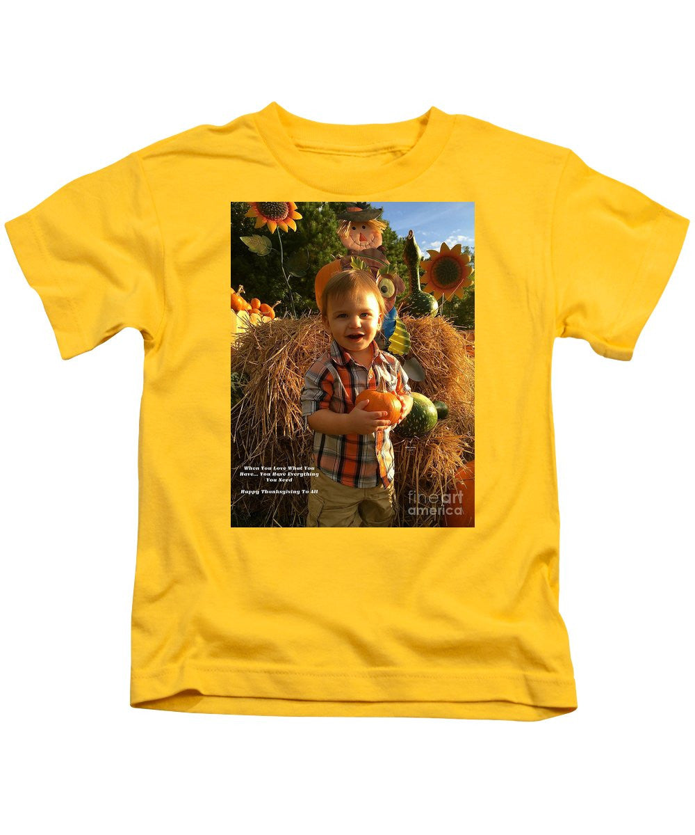 Kids T-Shirt - Happy Thanksgiving To All