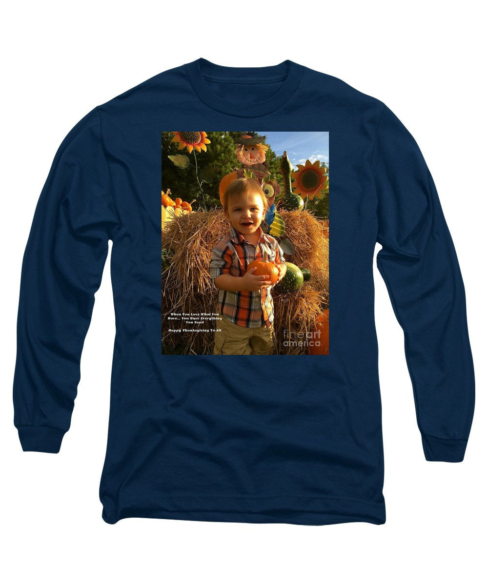 Long Sleeve T-Shirt - Happy Thanksgiving To All