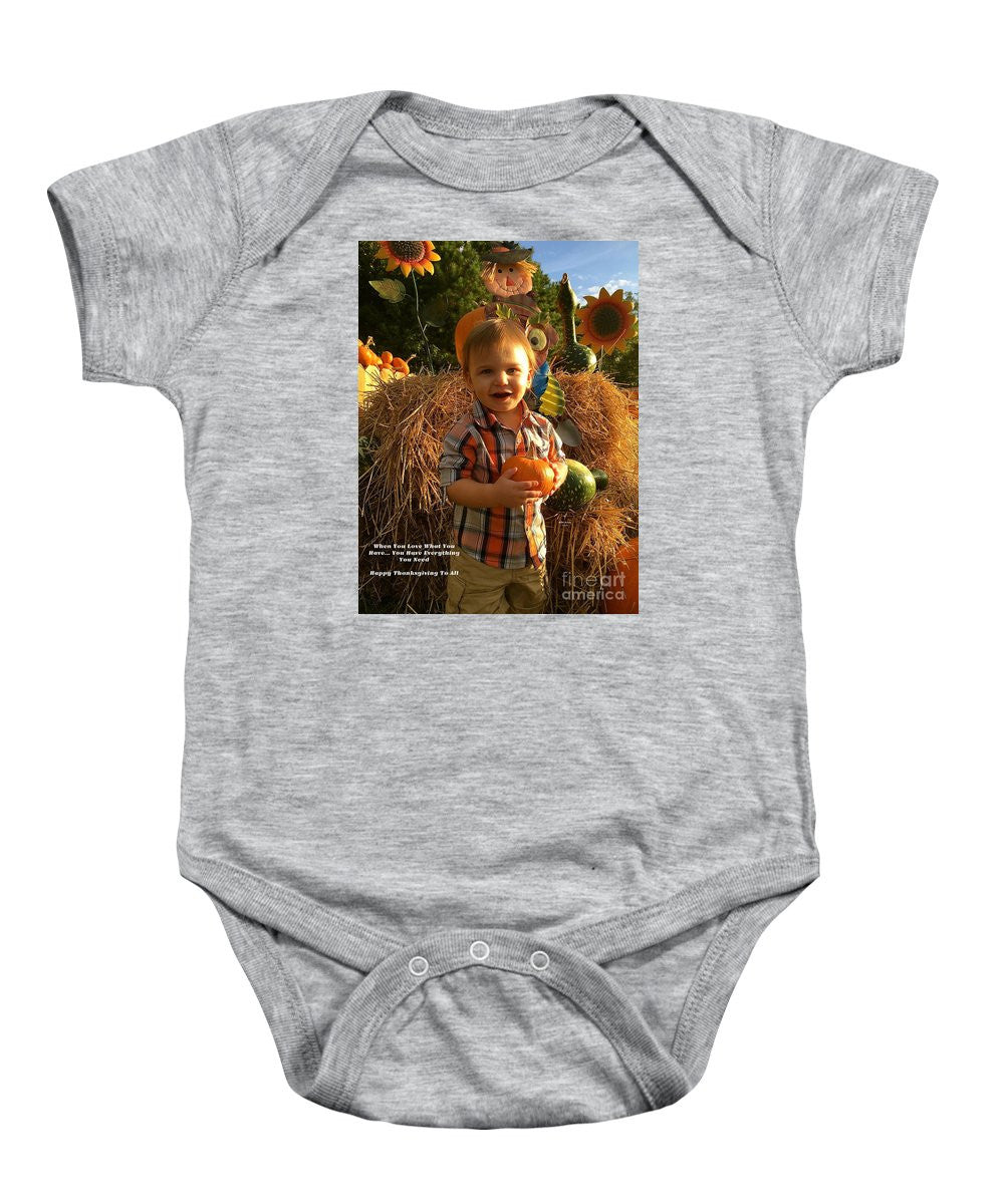 Baby Onesie - Happy Thanksgiving To All
