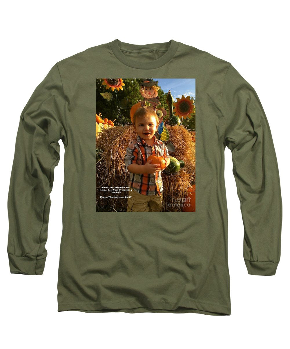 Long Sleeve T-Shirt - Happy Thanksgiving To All
