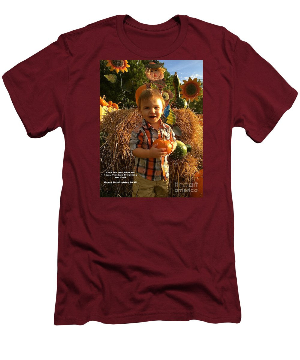 Men's T-Shirt (Slim Fit) - Happy Thanksgiving To All