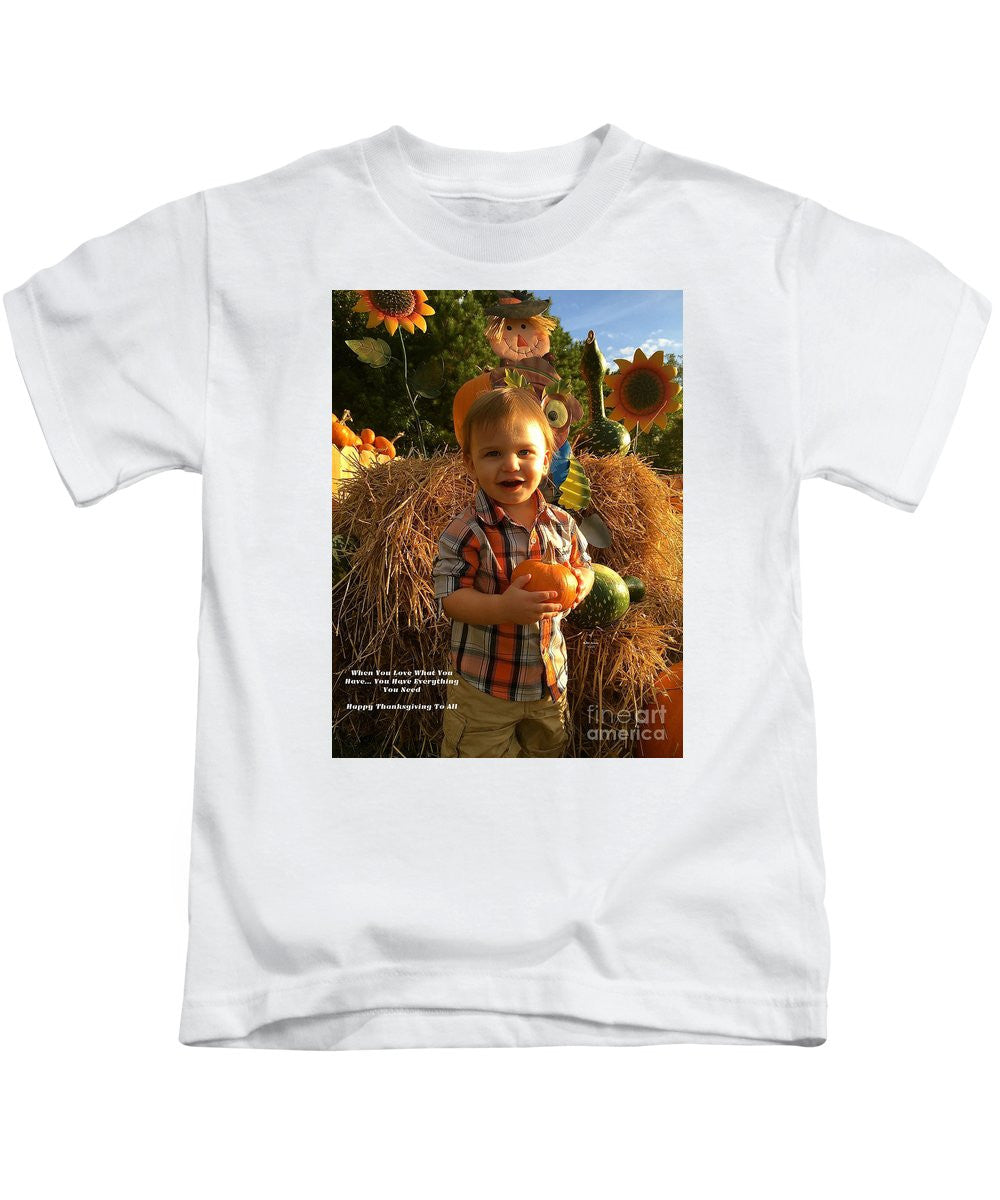 Kids T-Shirt - Happy Thanksgiving To All