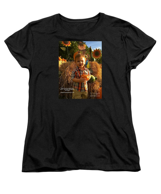 Women's T-Shirt (Standard Cut) - Happy Thanksgiving To All