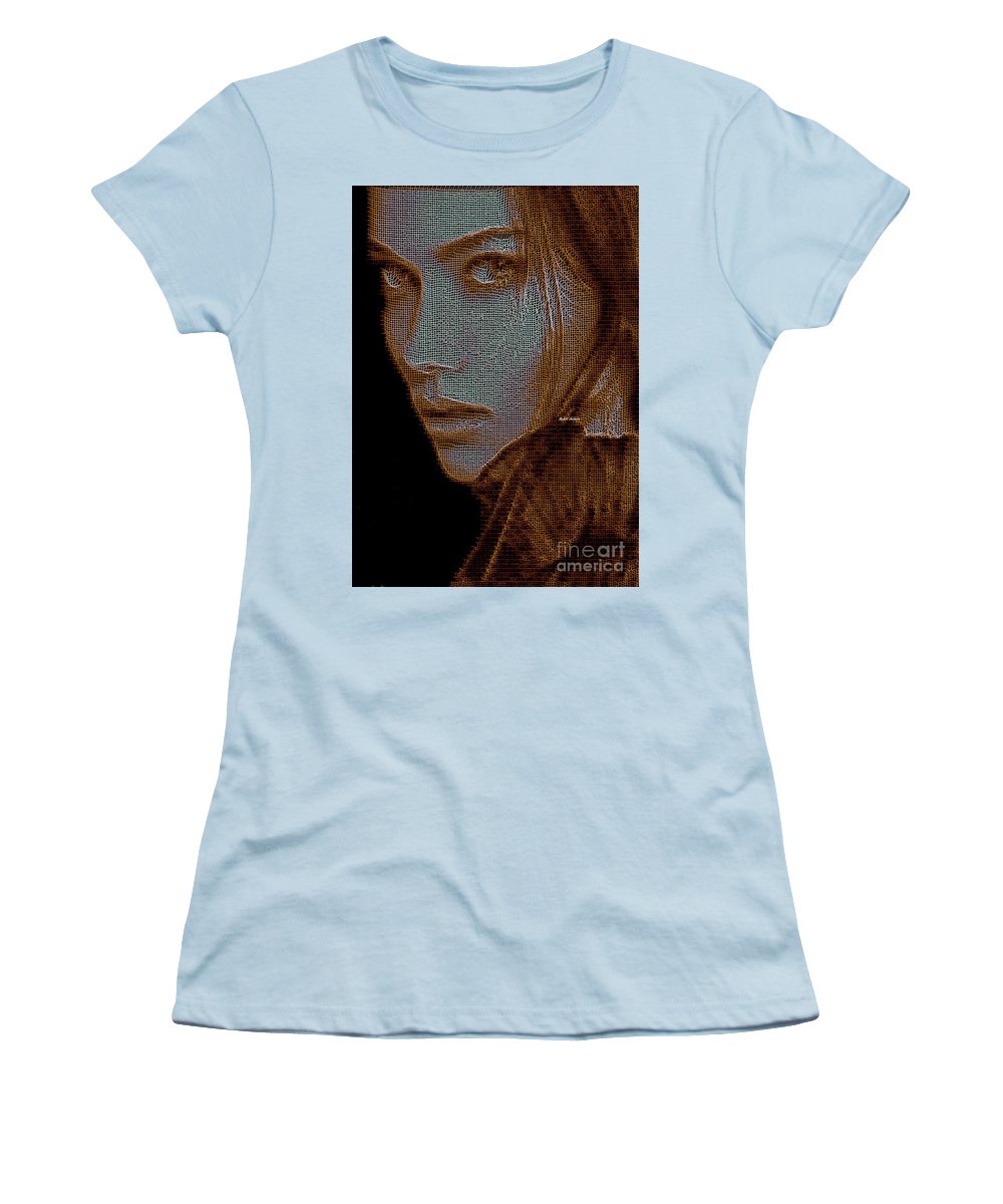 Hidden Face In Sepia - Women's T-Shirt (Athletic Fit)