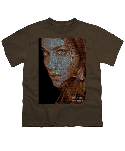 Hidden Face In Sepia - Youth T-Shirt