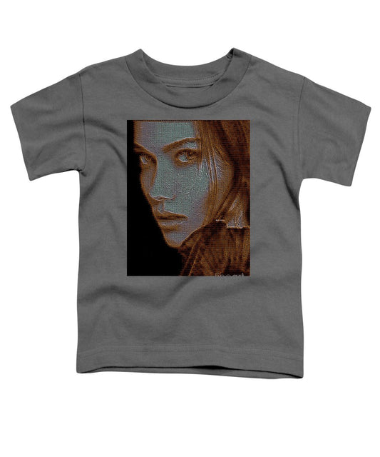 T-shirt pour tout-petits avec visage caché en sépia