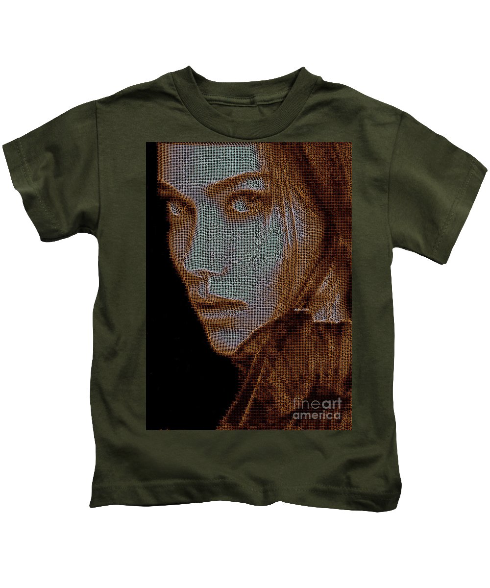 Hidden Face In Sepia - Kids T-Shirt