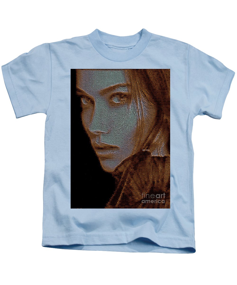 Hidden Face In Sepia - Kids T-Shirt