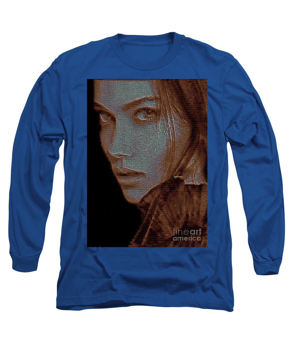 Hidden Face In Sepia - Long Sleeve T-Shirt