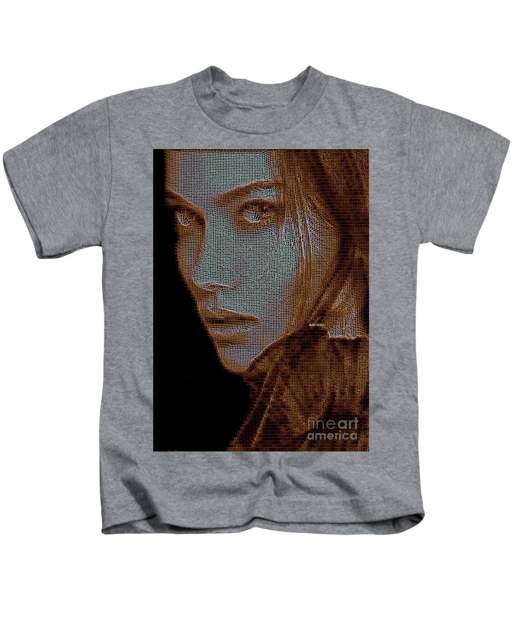 Hidden Face In Sepia - Kids T-Shirt