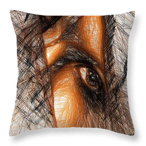 Throw Pillow - Hide And Peek