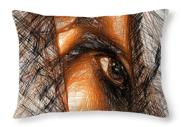 Throw Pillow - Hide And Peek