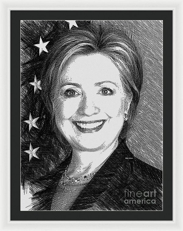 Framed Print - Hillary Clinton