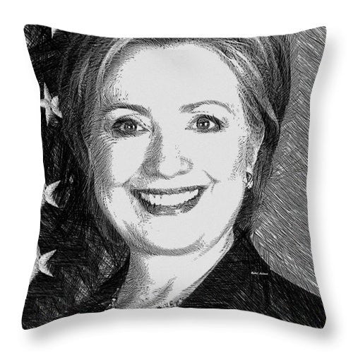 Throw Pillow - Hillary Clinton