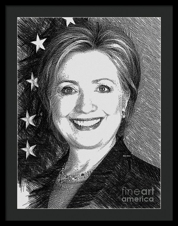 Framed Print - Hillary Clinton