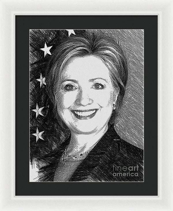 Framed Print - Hillary Clinton