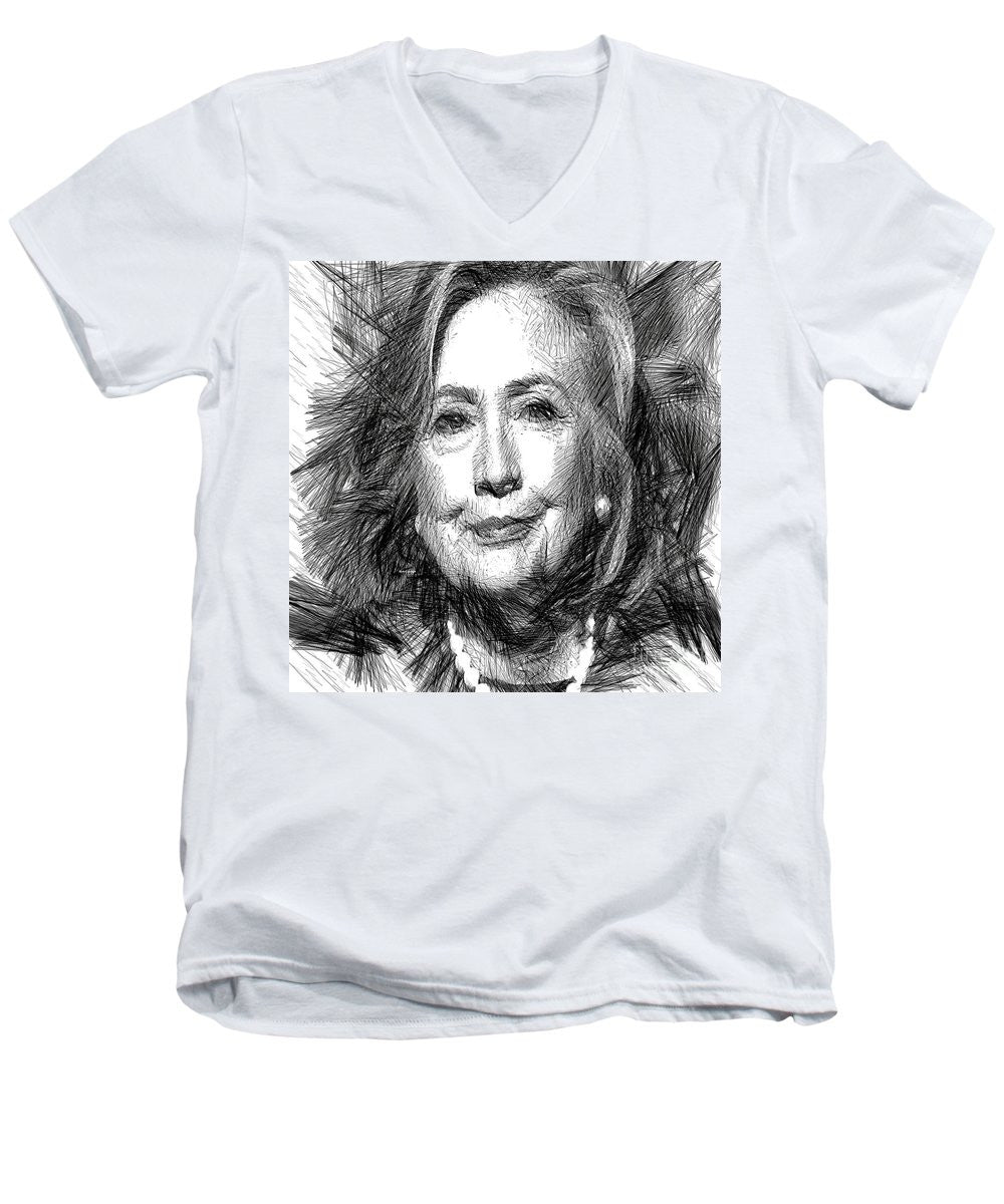 Men's V-Neck T-Shirt - Hillary Rodham Clinton