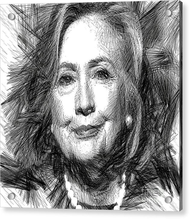 Acrylic Print - Hillary Rodham Clinton