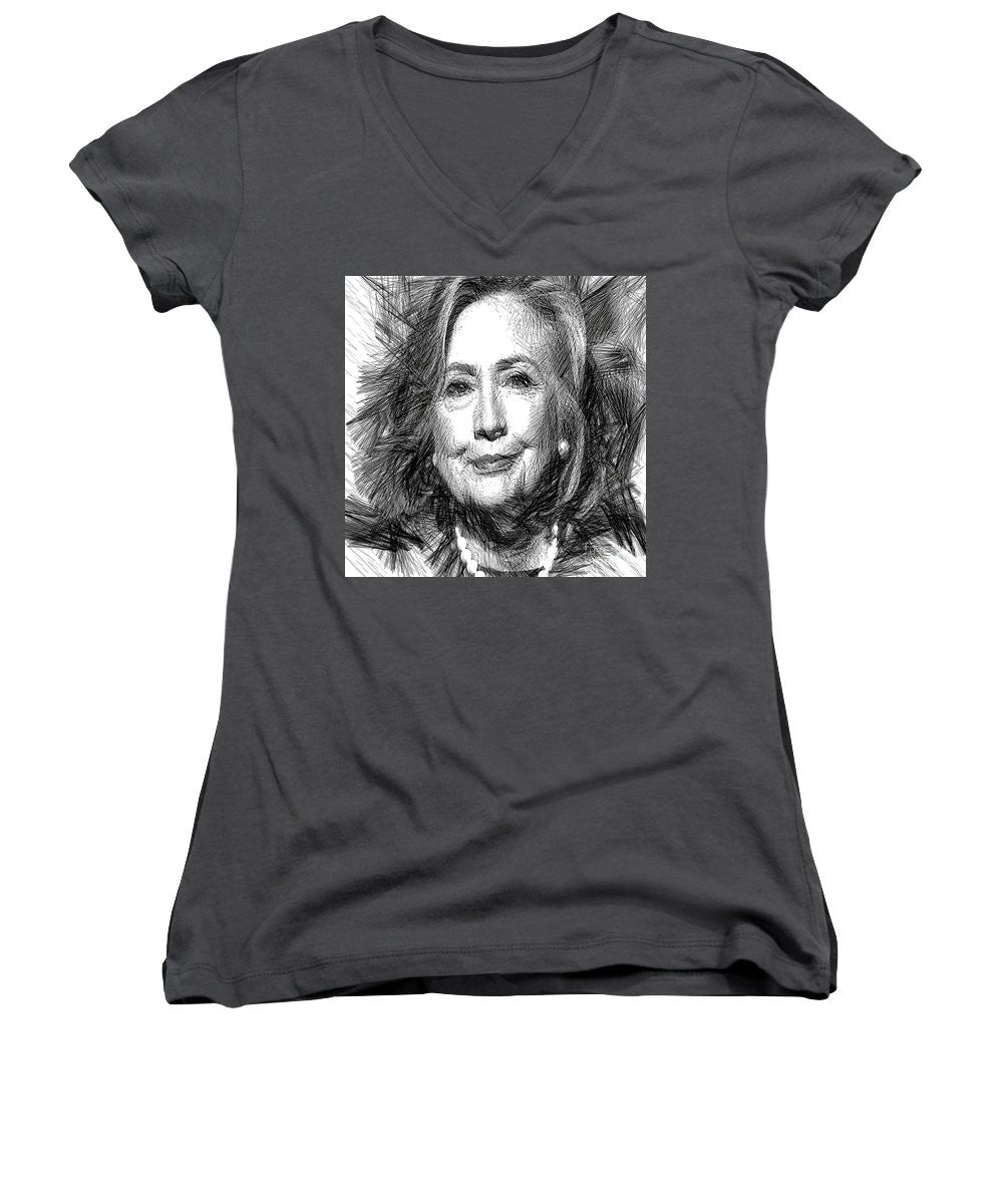 Women's V-Neck T-Shirt (Junior Cut) - Hillary Rodham Clinton