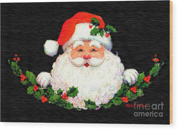 Wood Print - Ho Ho Ho Merry Christmas